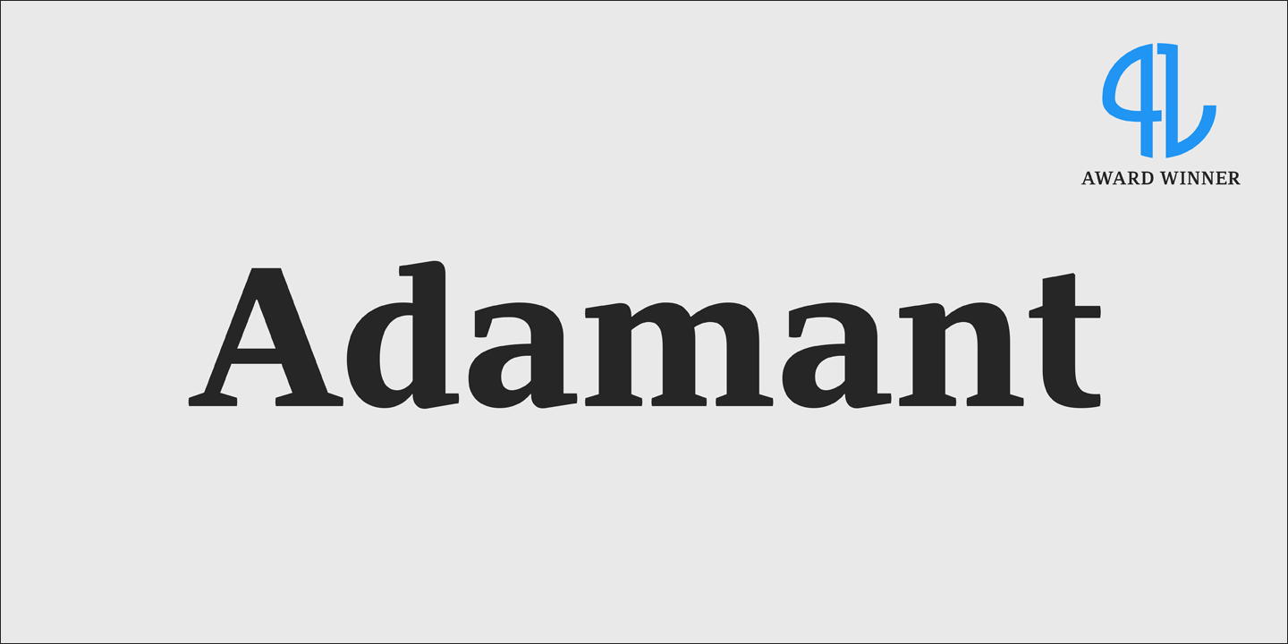 Beispiel einer PF Adamant Pro Bold Italic-Schriftart
