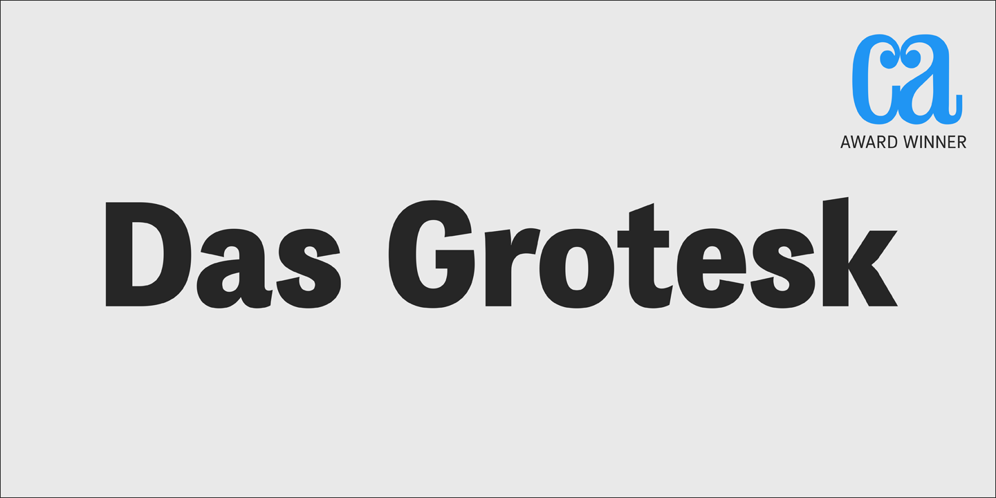 Beispiel einer PF Das Grotesk Pro Black Italic-Schriftart