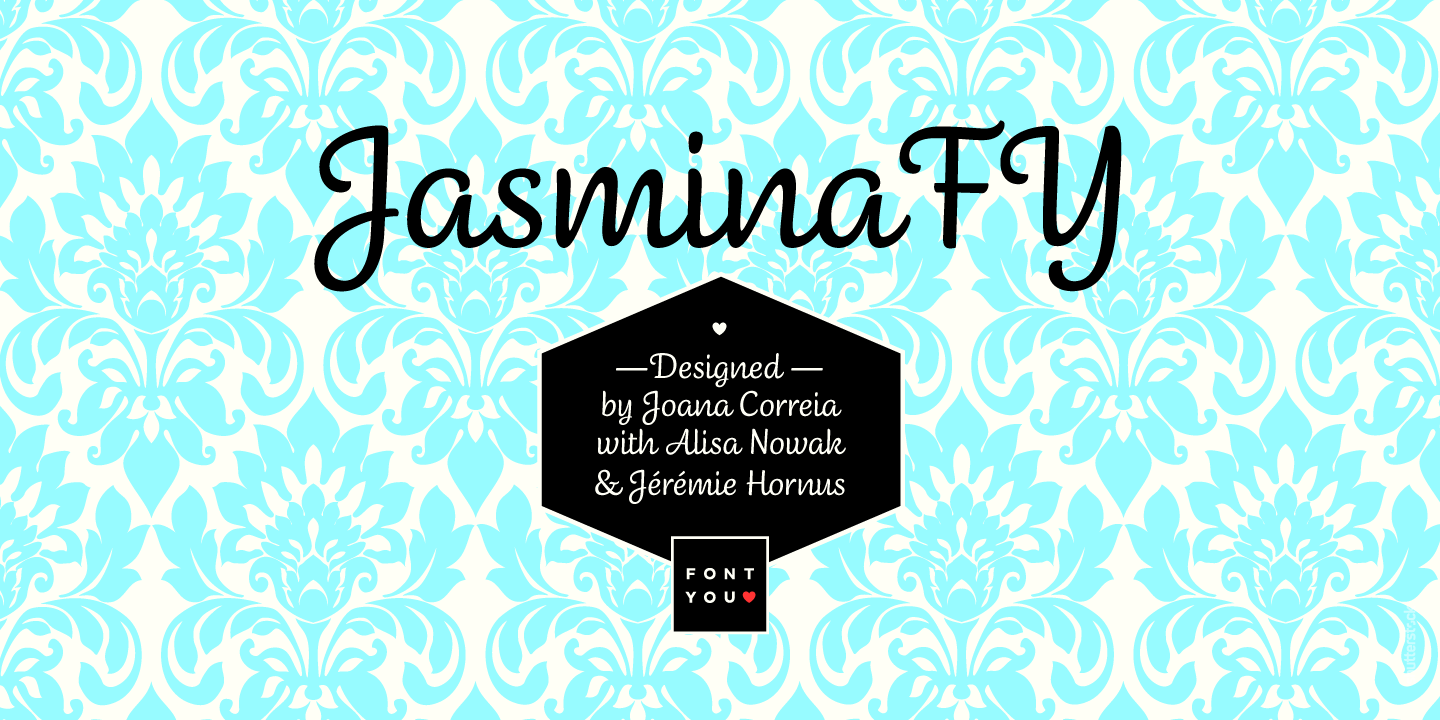 Beispiel einer Jasmina FY-Schriftart