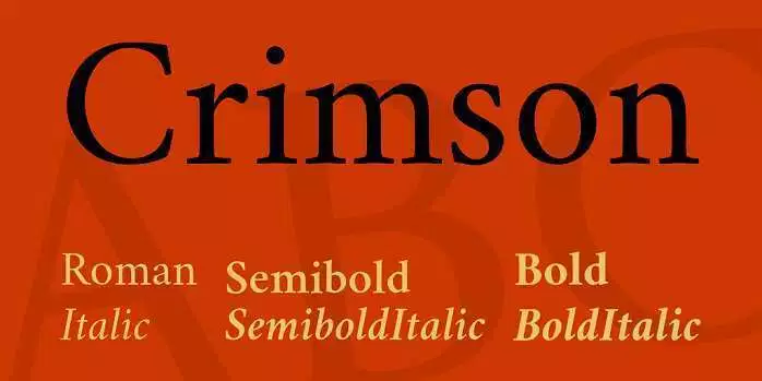 Beispiel einer Crimson Text Semi Bold Italic-Schriftart