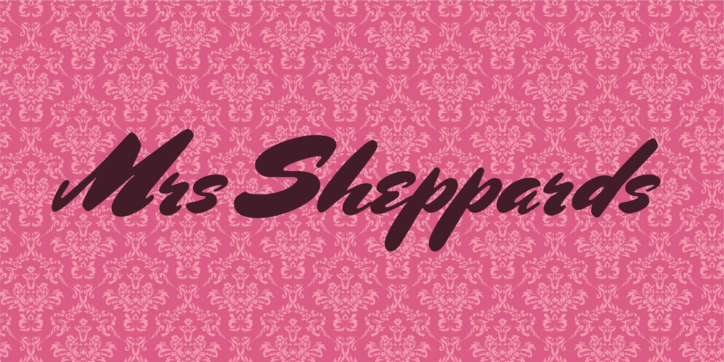 Beispiel einer Mrs Sheppards Regular-Schriftart