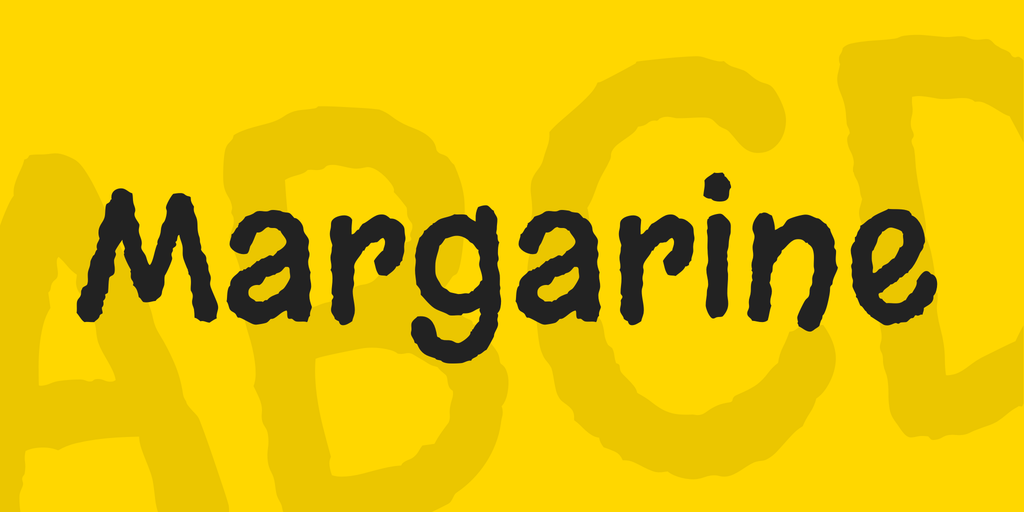 Beispiel einer Margarine-Schriftart