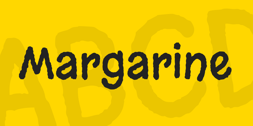 Beispiel einer Margarine Regular-Schriftart