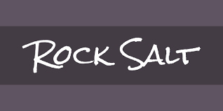 Beispiel einer Rock Salt-Schriftart