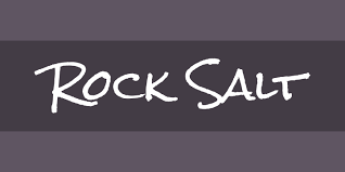 Beispiel einer Rock Salt Regular-Schriftart