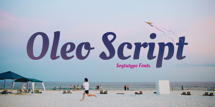 Beispiel einer Oleo Script-Schriftart