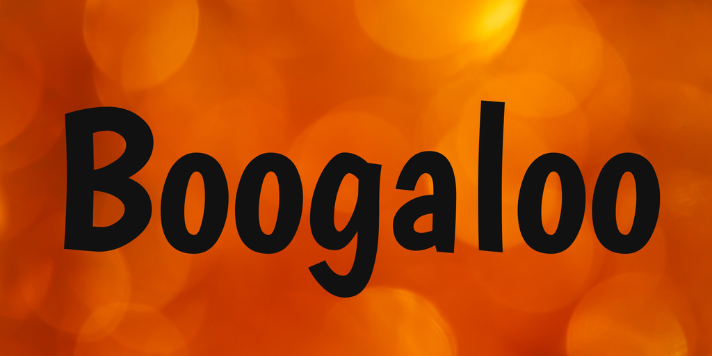 Beispiel einer Boogaloo-Schriftart
