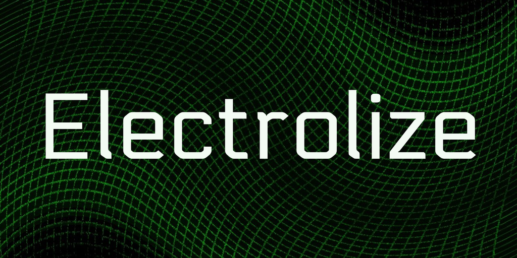 Beispiel einer Electrolize-Schriftart