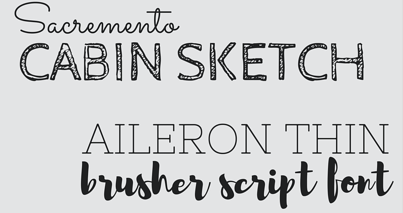 Beispiel einer Cabin Sketch Bold-Schriftart