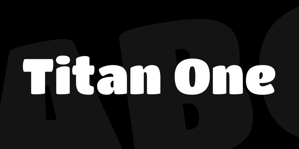 Beispiel einer Titan One-Schriftart