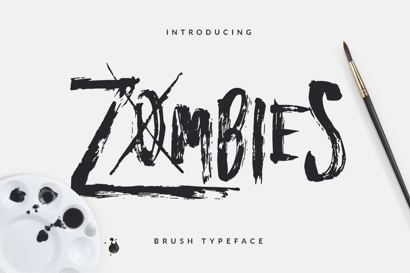 Beispiel einer Zombies-Schriftart