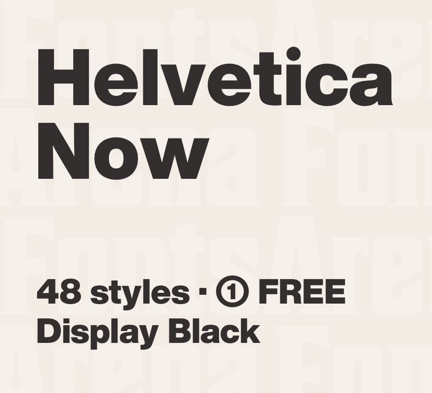 Beispiel einer Helvetica Now Display-Schriftart