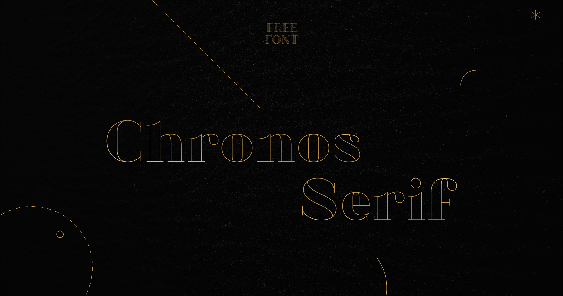 Beispiel einer Chronos Serif Stroked-Schriftart
