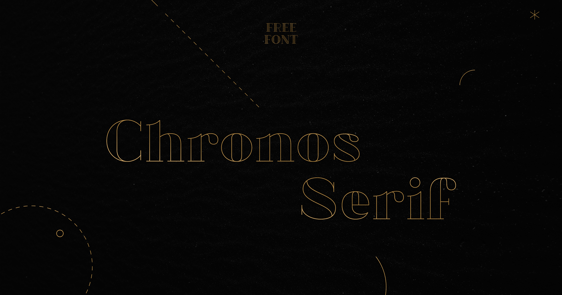 Beispiel einer Chronos Serif Hatched-Schriftart