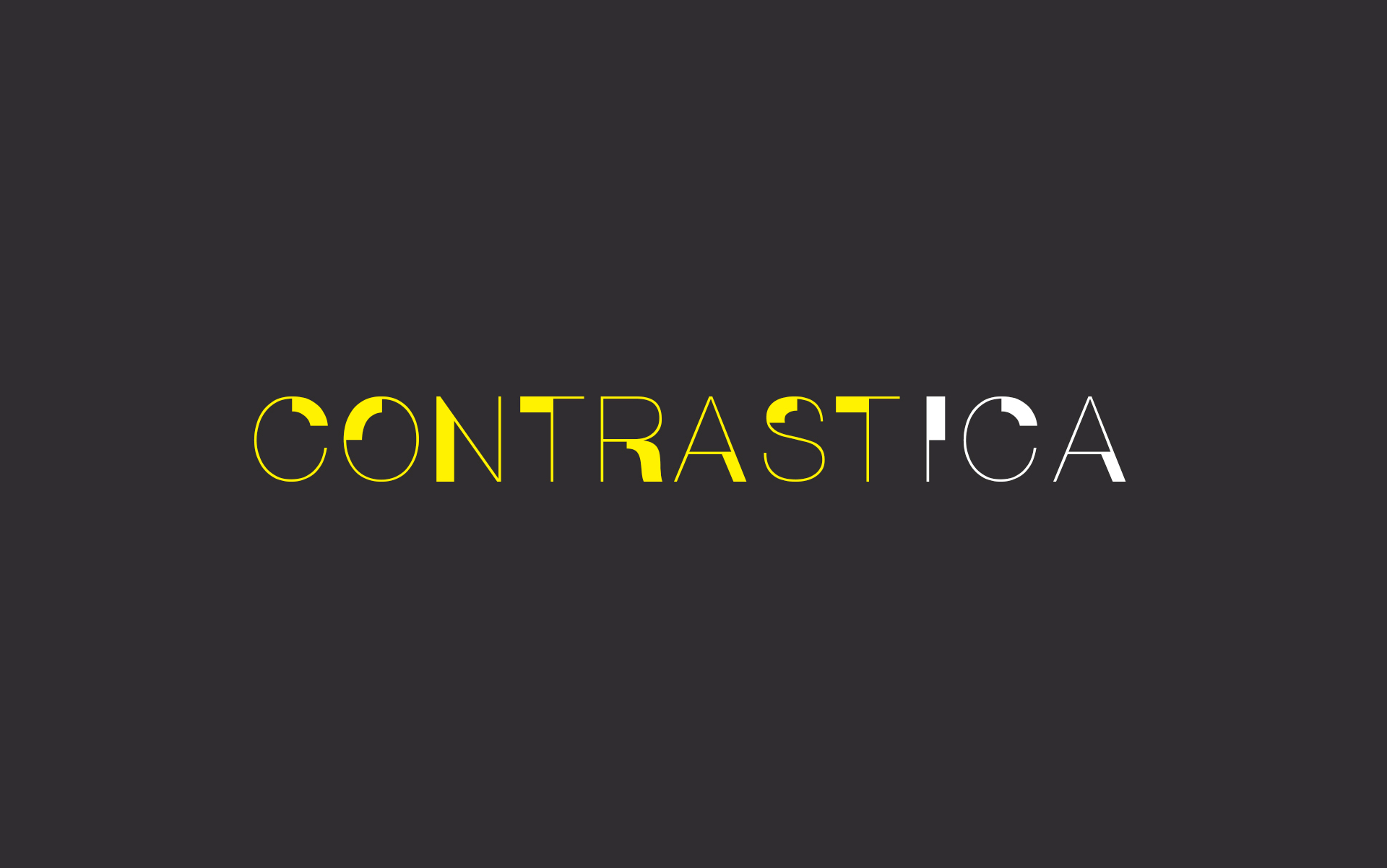 Beispiel einer Contrastica Regular-Schriftart