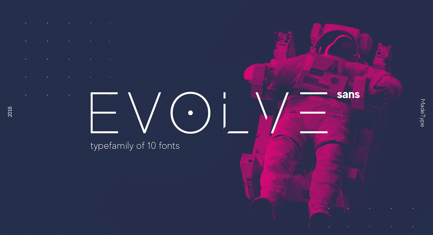 Beispiel einer MADE Evolve Sans EVO Bold-Schriftart