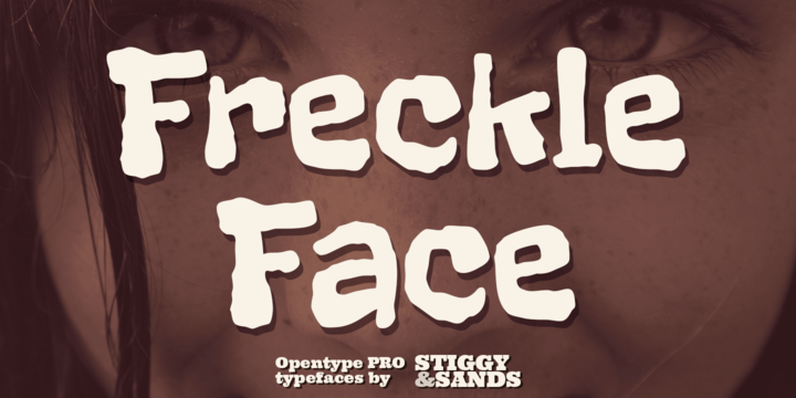 Beispiel einer Freckle Face Regular-Schriftart