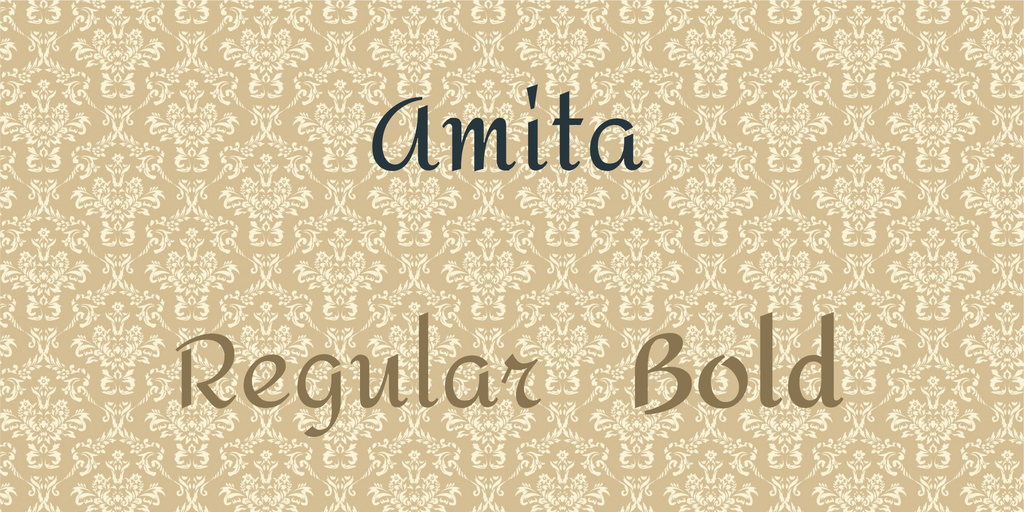 Beispiel einer Amita-Schriftart