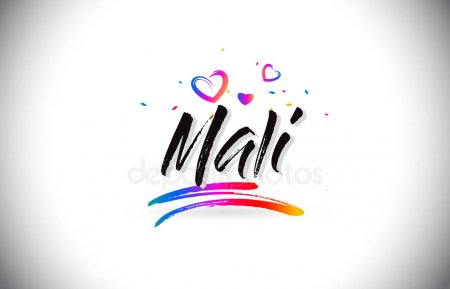 Beispiel einer Mali Medium-Schriftart