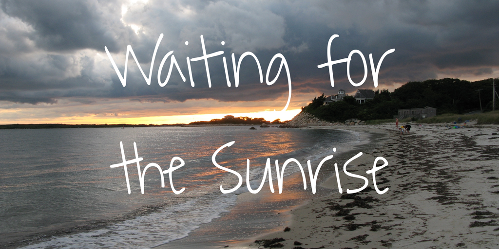 Beispiel einer Waiting for the Sunrise-Schriftart