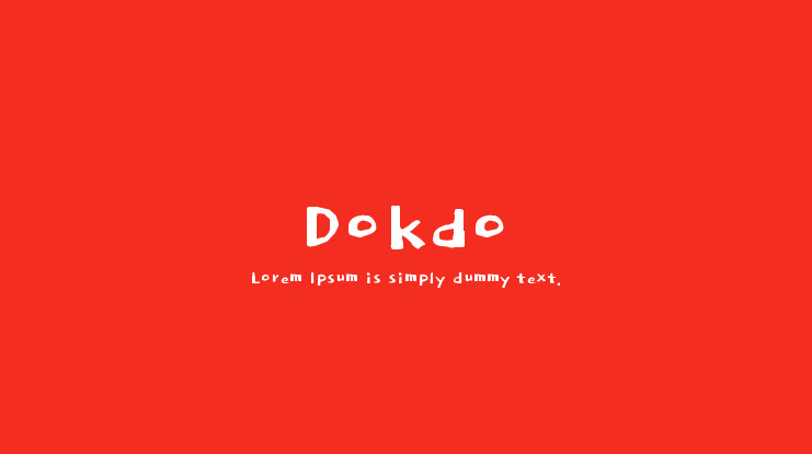 Beispiel einer Dokdo-Schriftart