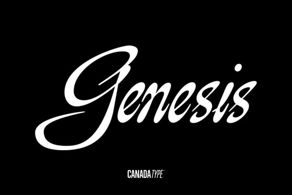 Beispiel einer Genesis Sans -Schriftart