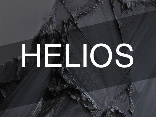 Beispiel einer Helios Bold-Schriftart