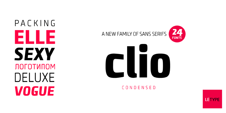 Beispiel einer Clio C Black Ob-Schriftart