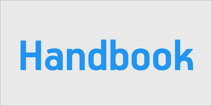 Beispiel einer PF Handbook Pro Bold-Schriftart