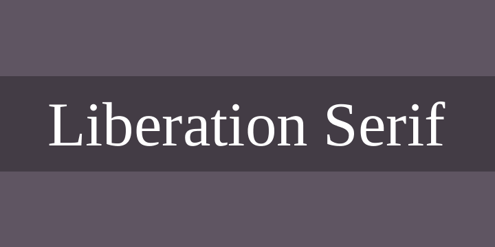 Beispiel einer Liberation Serif-Schriftart