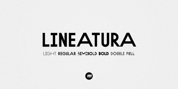 Beispiel einer Lineatura Light-Schriftart