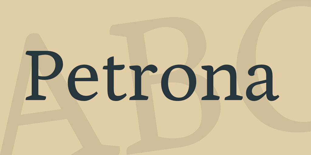 Beispiel einer Petrona-Schriftart