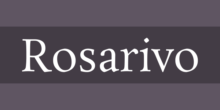 Beispiel einer Rosarivo-Schriftart