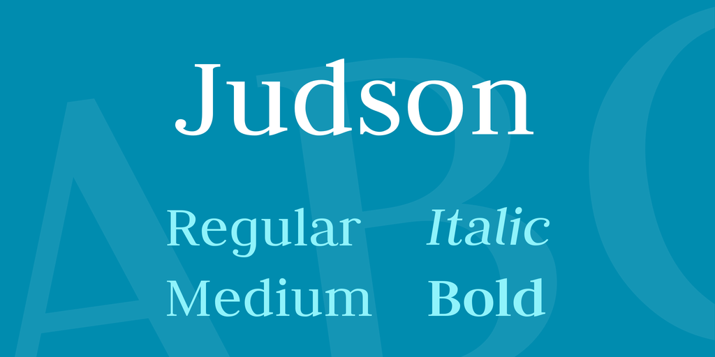 Beispiel einer Judson-Schriftart