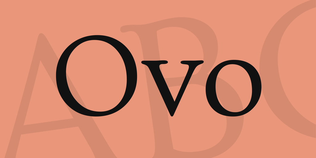 Beispiel einer Ovo-Schriftart
