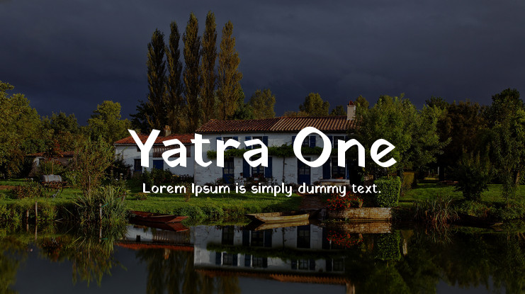 Beispiel einer Yatra One-Schriftart