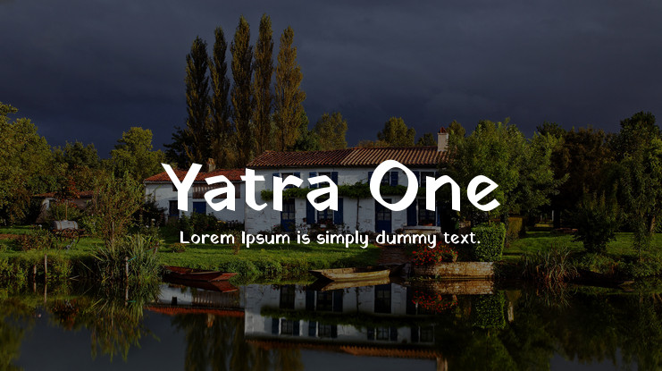 Beispiel einer Yatra One Regular-Schriftart