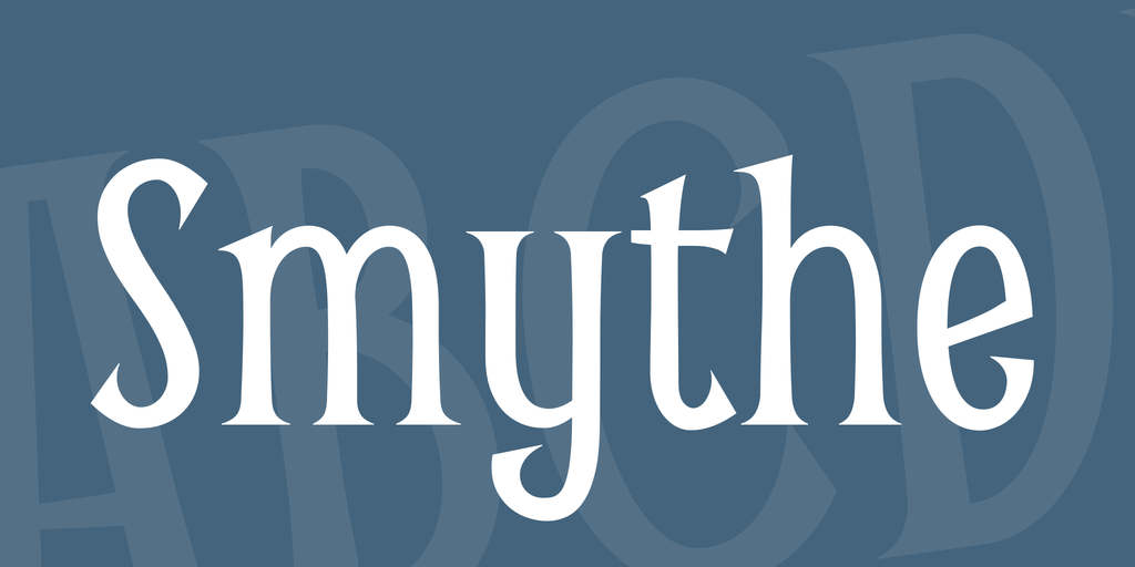 Beispiel einer Smythe-Schriftart