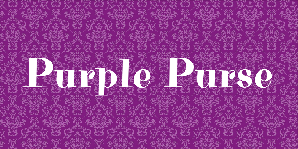 Beispiel einer Purple Purse Regular-Schriftart