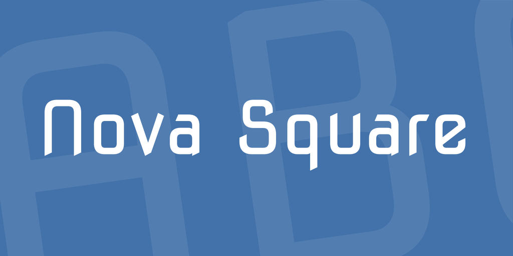Beispiel einer Nova Square Regular-Schriftart
