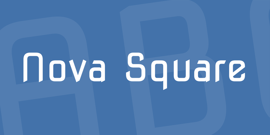 Beispiel einer Nova Square-Schriftart