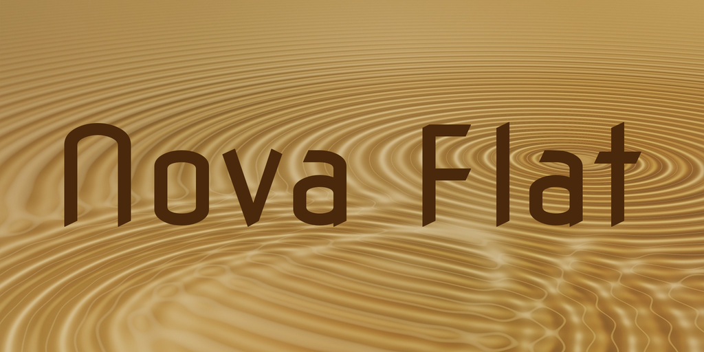 Beispiel einer Nova Flat-Schriftart