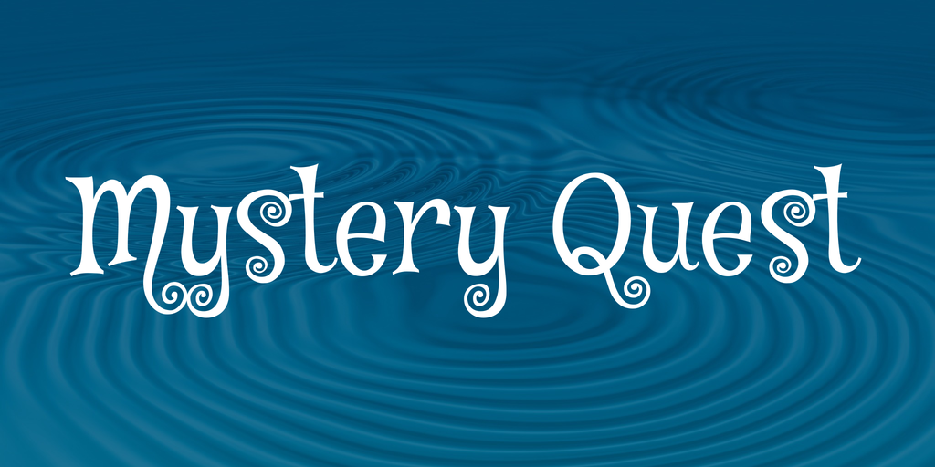 Beispiel einer Mystery Quest Regular-Schriftart