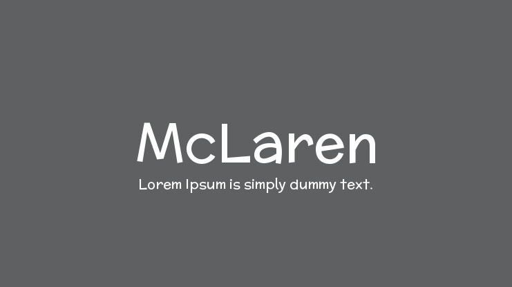 Beispiel einer McLaren-Schriftart
