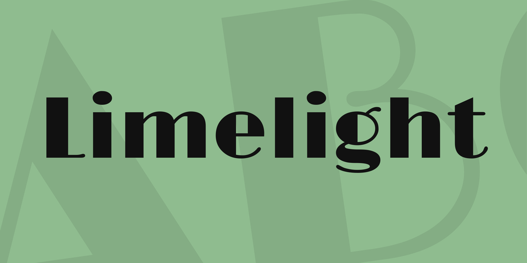 Beispiel einer Limelight-Schriftart