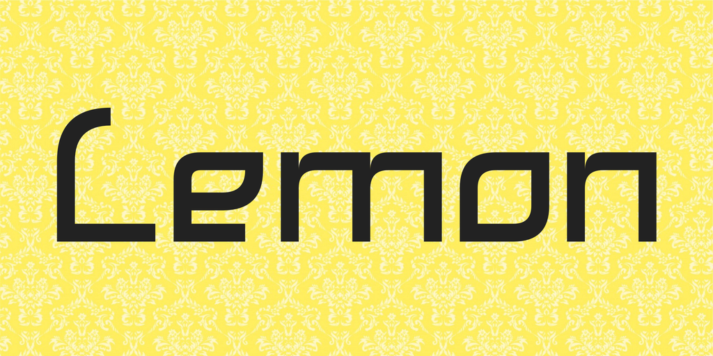 Beispiel einer Lemon Regular-Schriftart