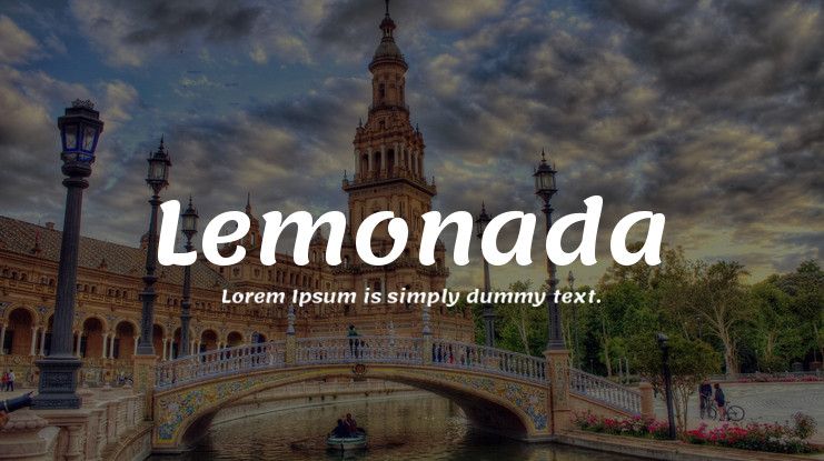 Beispiel einer Lemonada-Schriftart