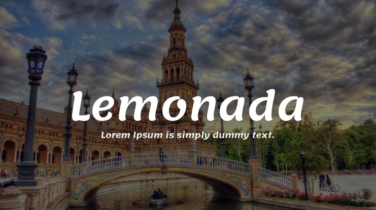 Beispiel einer Lemonada Bold-Schriftart