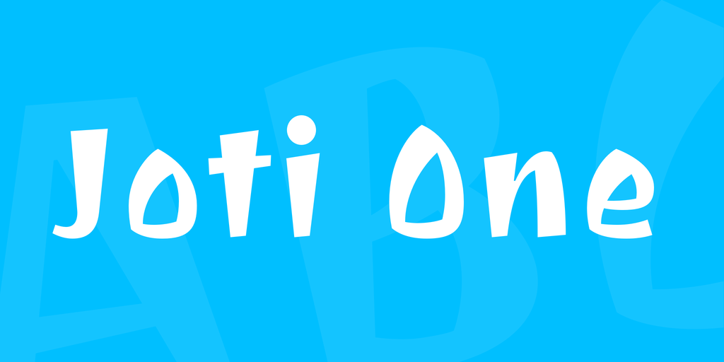 Beispiel einer Joti One-Schriftart