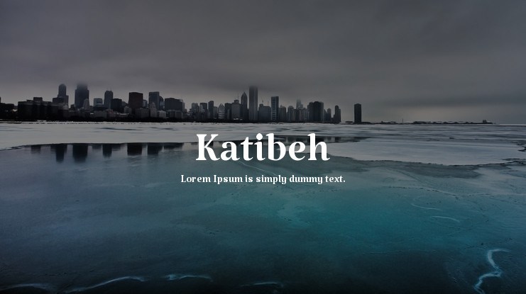 Beispiel einer Katibeh-Schriftart